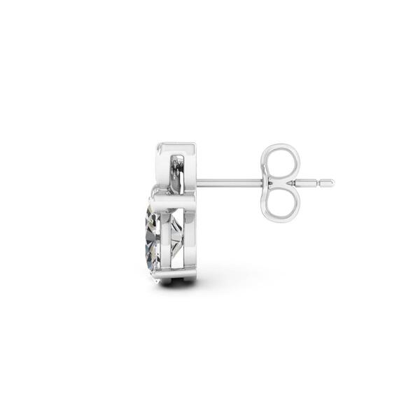 Moluxi&#8482; Sterling Silver 2.2ctw. Bumble Bee Moissanite Earrings