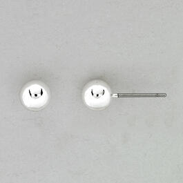 Chaps Silver-Tone Stud Earrings