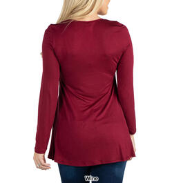 Womens 24/7 Comfort Apparel Long Sleeve Solid Tunic