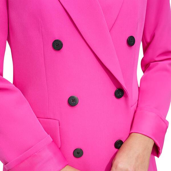 Womens DKNY Long Sleeve Double Breasted Long Jacket
