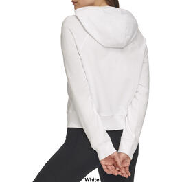 Womens DKNY Sport Solid Full Zip Hoodie w/Hood Logo