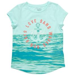 Girls &#40;7-16&#41; Nautica Sun Rays Love Sand Waves Graphic Tee