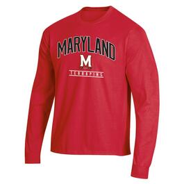 Mens Champion University of Maryland Long Sleeve Tee