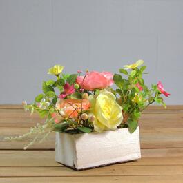 Northlight Seasonal Artificial Flowers and Greenery in a Planter
