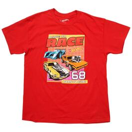 Young Mens Hot Wheels&#40;R&#41; Made to Race Graphic Tee - Red