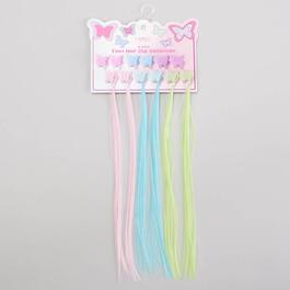 Girls Capelli New York 12pc. Milky Butterfly Faux Hair Claw Clips