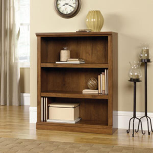 Sauder 3 Shelf Bookshelf - Oiled Oak - image 