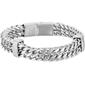 Mens Lynx Stainless Steel Two Strands Foxtail Bracelet - image 1