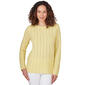 Womens Emaline St. Barts Solid Long Sleeve Sweater - image 1