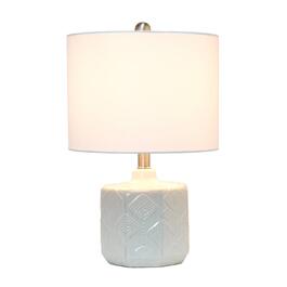 Lalia Home Contemporary Bohemian Ceramic Bedside Table Lamp