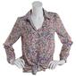 Womens Zac &amp; Rachel Long Sleeve Floral Casual Button Down - image 1