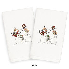 Linum Home Textiles Christmas Snow Family Hand Towel - Set of 2