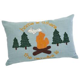 Home Where Campfire Is Decorative Pillow - 13x20