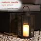 Alpine Black Hexagonal Candlelit Lantern w/ Warm White LEDs - image 4
