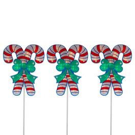 Northlight Seasonal Christmas Candy Pathway Markers - Set of 3