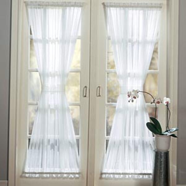 Roma II Voile Sheer Door Curtain Panel - image 