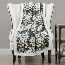 Lush Decor(R) Camouflage Leaves Sherpa Throw