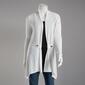 Womens Cure Open Front Solid Cardigan with Tab Detail - image 1