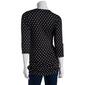 Womens Due Time Elbow Sleeve Dots Maternity Pullover Tee - image 2
