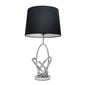 Elegant Designs Mod Art Polished Chrome Table Lamp w/Black Shade - image 3