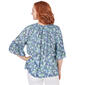 Plus Size Skye''s The Limit Sky And Sea 3/4 Sleeve Peasant Top - image 2