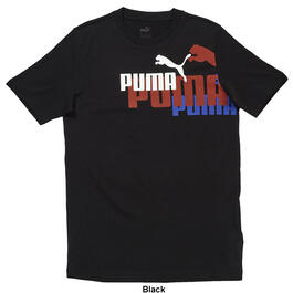 Mens Puma Short Sleeve Logo Power Tee