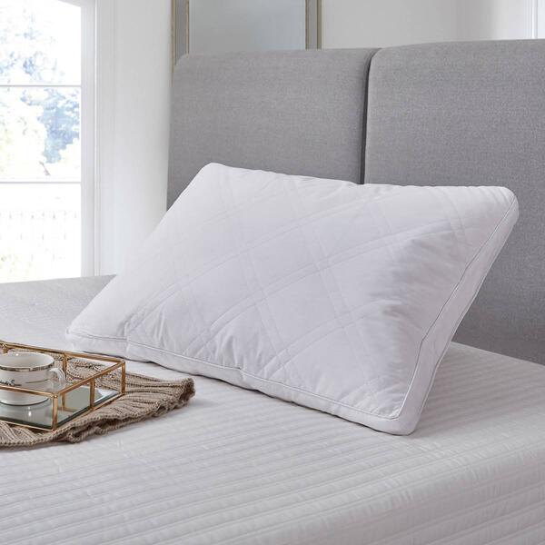 Blue Ridge Home Fashions Quilted Goose Feather Pillows - 2 Pack
