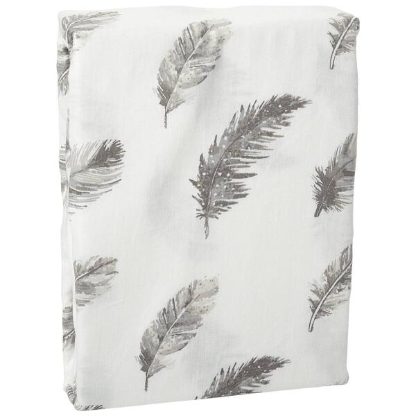 The Peanutshell Feathers Fitted Crib Sheet - image 