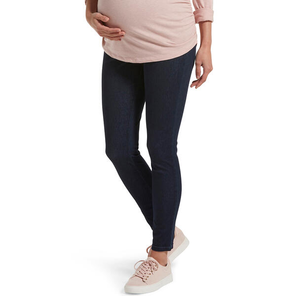 Womens HUE(R) Ultra Soft Denim Skimmer Maternity Leggings - image 