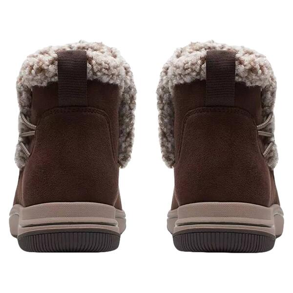 Womens Clarks® Breeze Fur Ankle Boots