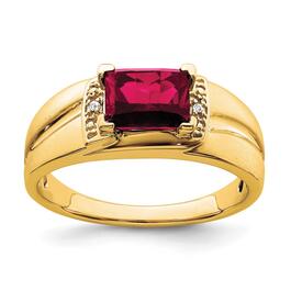 Mens Gentlemens Classics&#40;tm&#41; 14kt. Gold 2ctw. Ruby & Diamond Ring