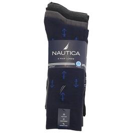 Mens Nautica 5pk. Dress Socks - Navy/Multi