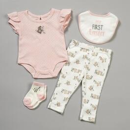 Baby Girl &#40;3-9M&#41; Baby Essentials&#40;R&#41; 4pc. 1st Easter Bunny Set
