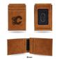 Mens NHL Calgary Flames Faux Leather Front Pocket Wallet - image 3