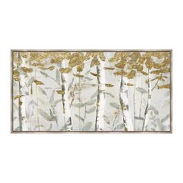 Artisan Home Gold Leaves Landscape Canvas Wall Decor