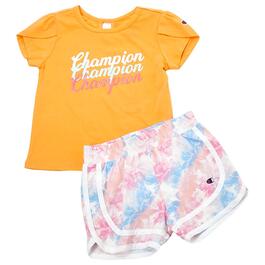 Toddler Girl Champion&#40;R&#41; Tee & Shorts Set - Papaya