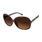 Womens Jessica Simpson Quilted Oval Sunglasses - image 2