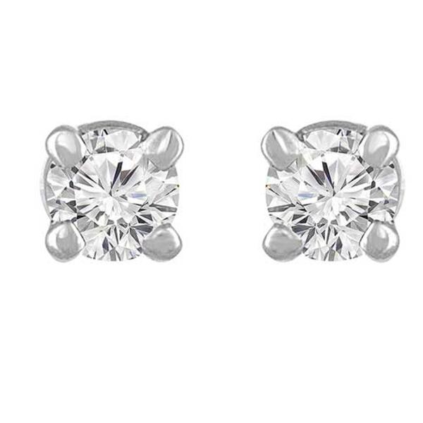 Diamond Classics&#40;tm&#41; 14kt. Round 1/4ctw. Diamond Earrings - image 