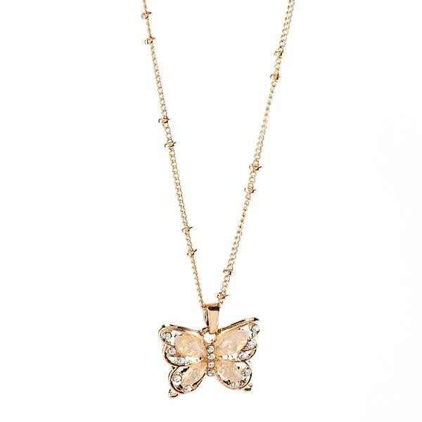 Ashley Crystal Butterfly Necklace - image 