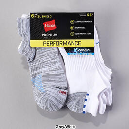 Mens Hanes&#174; 6pk. Premium Heel Shield Socks