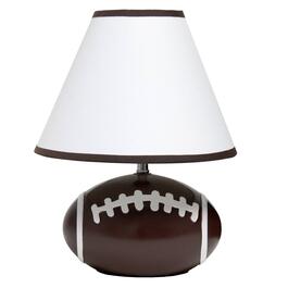 Simple Designs SportsLite 11.5in. Football Base Ceramic Lamp