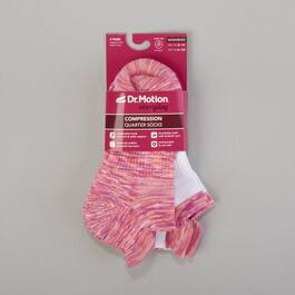 Womens Dr. Motion 2pk. Space Dye Low Cut Socks