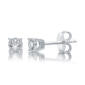 Diamond Classics&#8482; 10kt. White Gold 1/10ctw. Stud Earrings - image 2