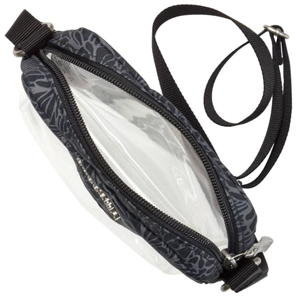 Baggalini Clear Stadium Explorer Crossbody - Midnight Blossom