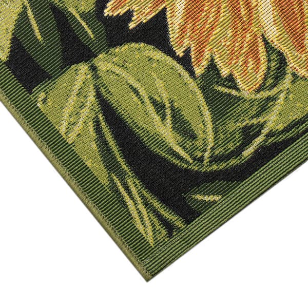 Liora Manne Esencia Sunflowers Rectangular Accent Rug