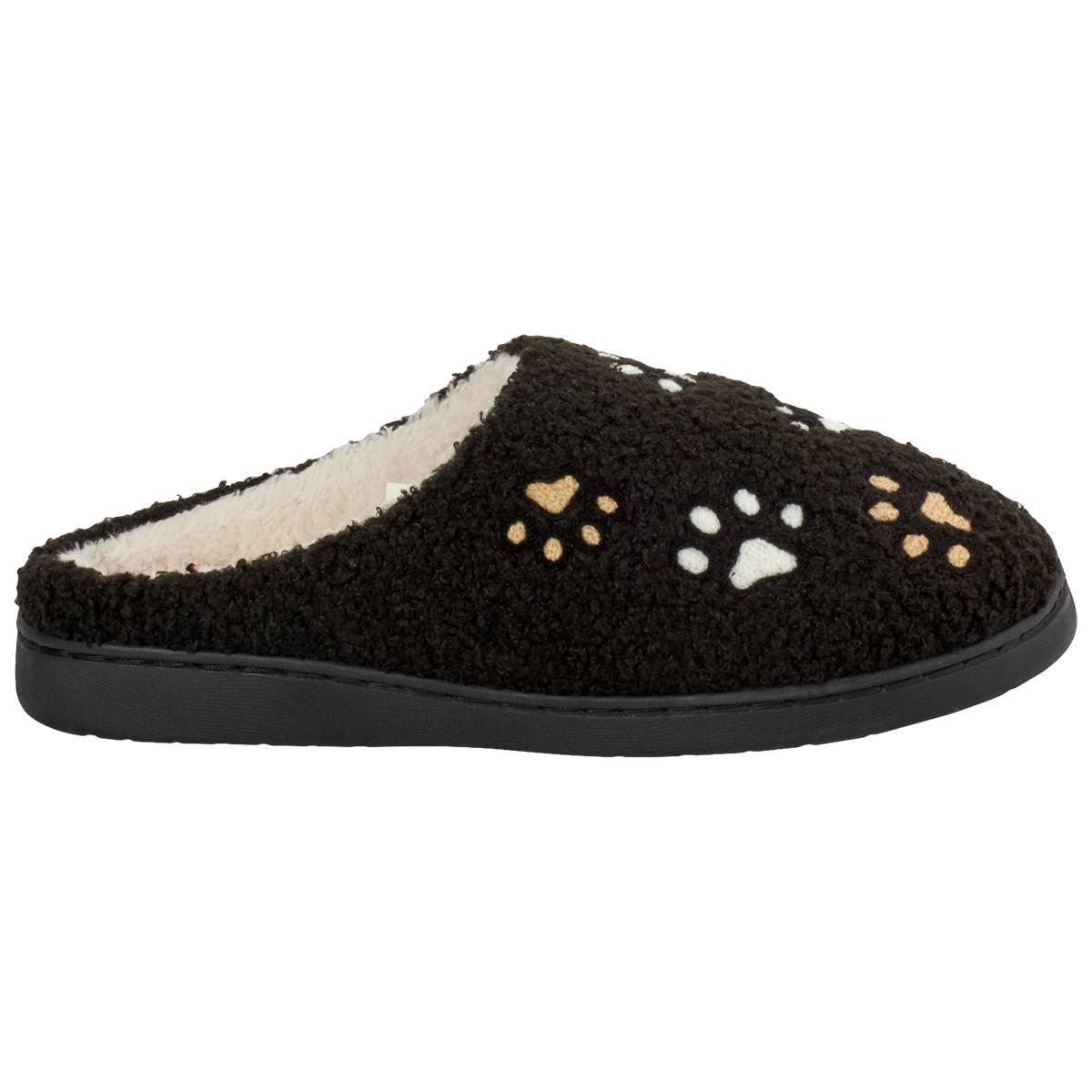 Mens Preswick & Moore® Paw Print Memory Foam Slippers