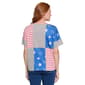 Womens Multiples Short Sleeve Stars and Stripes Tee - image 2