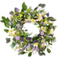 Northlight Seasonal Artificial Daisy & Mixed Foliage Wreath - image 1