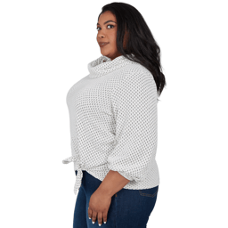 Women''s Ruby Rd. Happy Holidays Cowl Neck Honeycomb Chenille Sid
