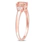 Gemstone Classics™ 18kt. Rose Gold 3/4ctw. Morganite Ring - image 3